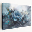 Stretched canvas wall art showcasing a botanical rose design, highlighting vibrant colors and intricate details, perfect for home decor and floral enthusiasts.