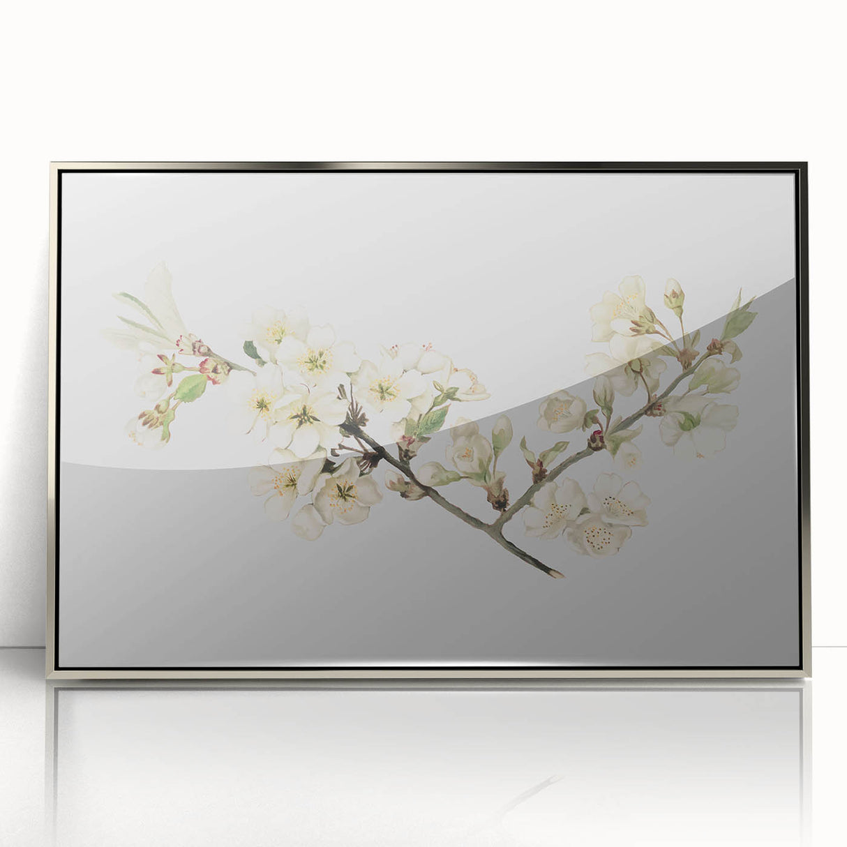 Delicate Cherry Blossom Art Prints: Elegant Floral Wall Art