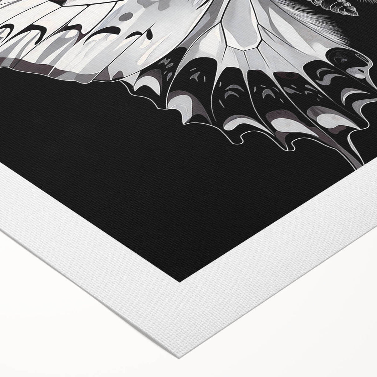 Vibrant rolled canvas art showcasing a detailed butterfly design, perfect for insect and arachnid enthusiasts, packaged securely for safe delivery.