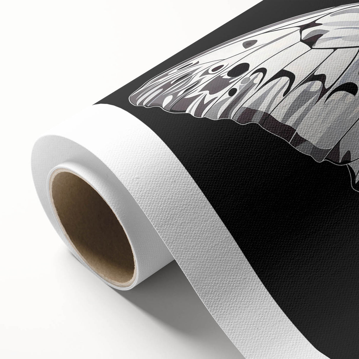 Colorful rolled canvas wall art showcasing a vibrant butterfly design, part of the insect and arachnid collection, ideal for nature-themed decor.