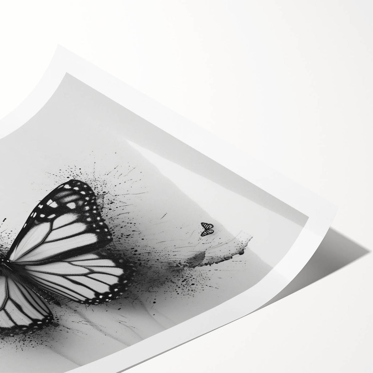 Colorful butterfly and arachnid-themed wall art print showcasing intricate designs and vibrant hues, ideal for nature-inspired home decor. Perfect for art enthusiasts and collectors.