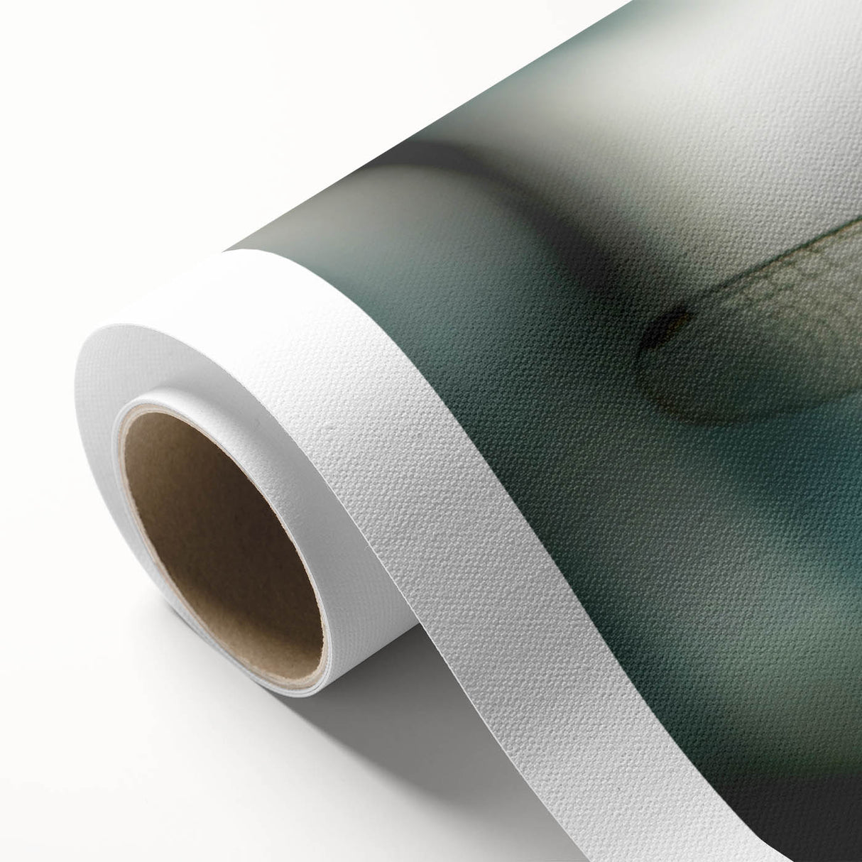 Vibrant rolled canvas wall art showcasing a detailed dragonfly design, featuring intricate patterns and colors, ideal for nature lovers and home decor enthusiasts.