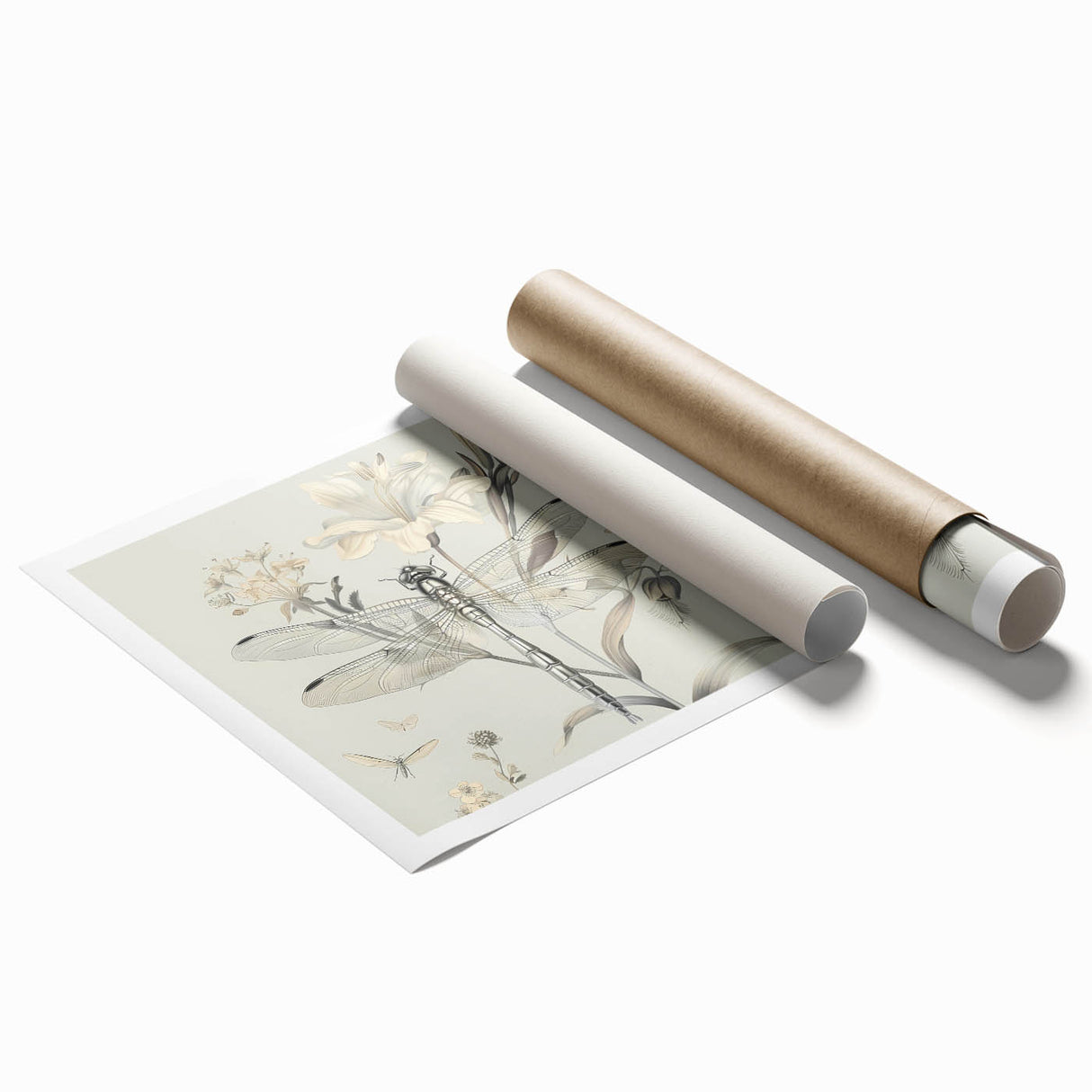 Colorful dragonfly wall art print showcasing intricate designs and details, perfect for adding a vibrant touch to home decor. Ideal for nature lovers and art enthusiasts.