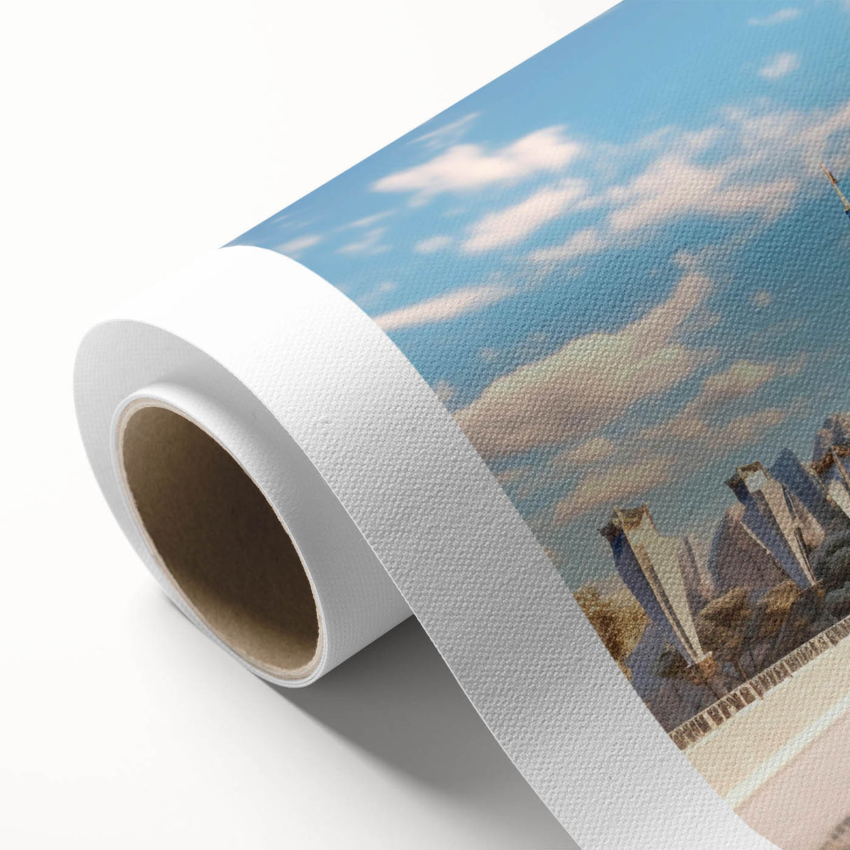 Majestic landscape castle wall art design on rolled canvas, showcasing vibrant colors and intricate details, perfect for home decor and art enthusiasts.