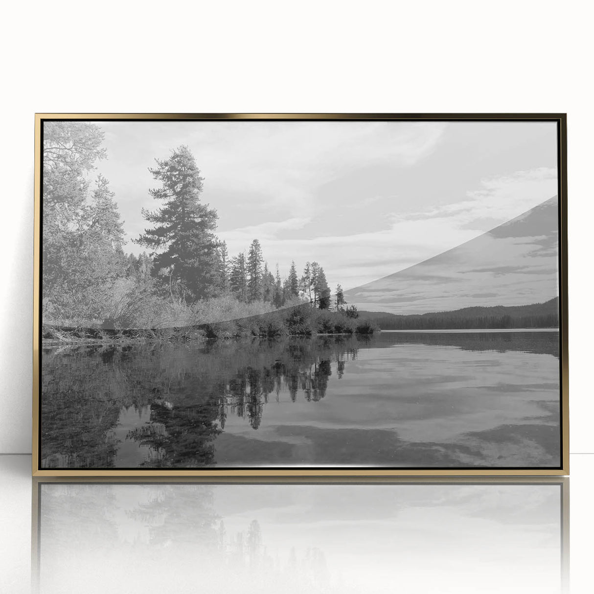 Framed acrylic wall art showcasing a serene countryside landscape with rich green fields and golden accents, perfect for home decor enthusiasts seeking nature-inspired designs.