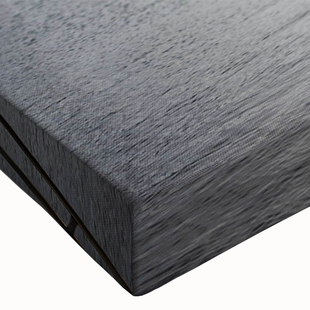 Close-up of a stretched canvas wall art piece showcasing a vibrant harbor landscape design with rich colors and intricate details, perfect for home decor.