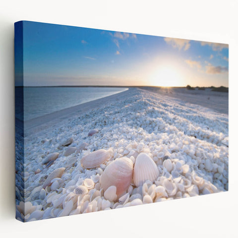 Stretched canvas wall art collection showcasing vibrant seascapes and landscapes, featuring rich colors and detailed textures, ideal for home decor enhancement.