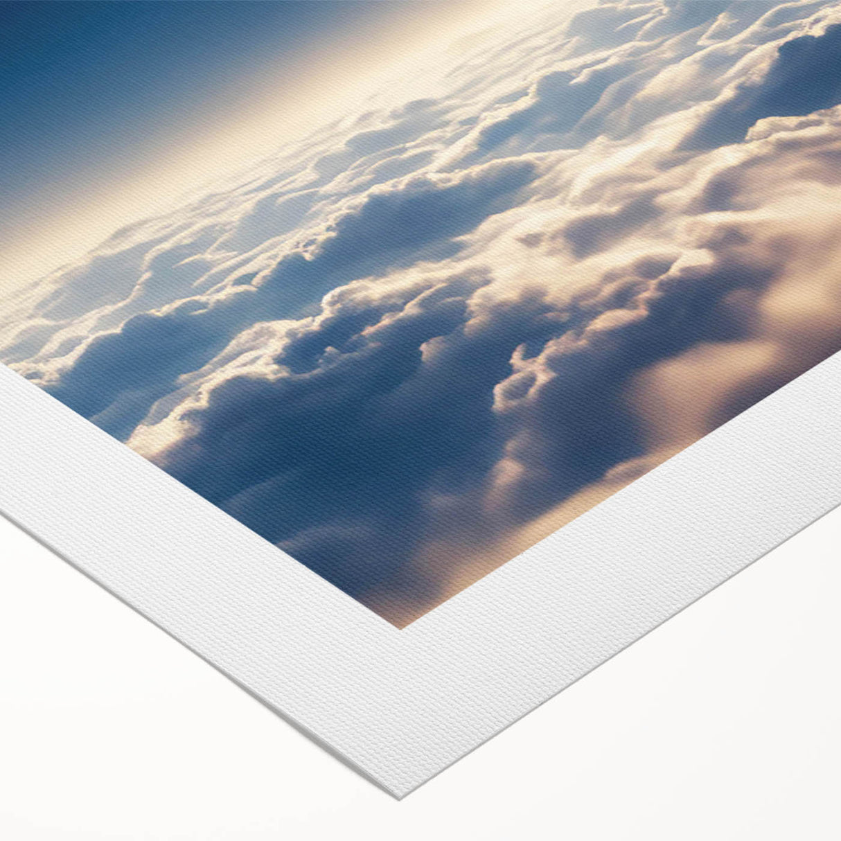 Rolled canvas artwork showcasing a vibrant, abstract landscape design with dynamic colors and textures, ideal for modern home decor and art enthusiasts.