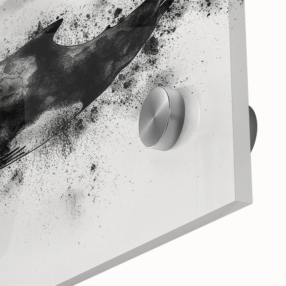 Close-up of a vibrant acrylic wall art piece showcasing a detailed marine life whale design, emphasizing its intricate colors and textures, perfect for ocean-themed decor.