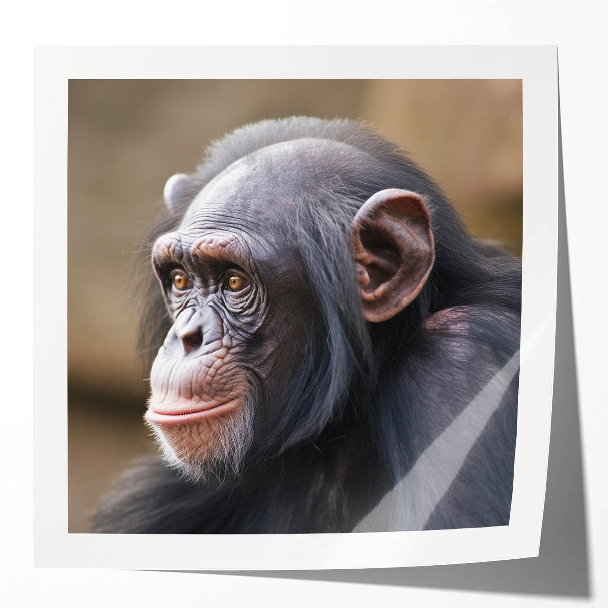 Colorful wall art collection featuring playful monkey and chimpanzee designs, showcasing vibrant illustrations on glossy canvas, perfect for children's decor.