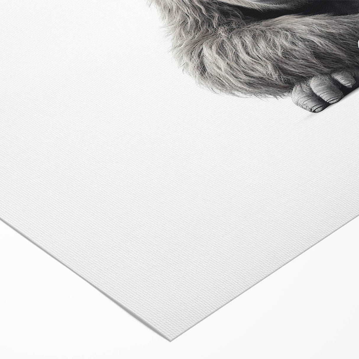 Vibrant rolled canvas art showcasing a playful monkey and powerful gorilla design, ideal for animal lovers, featuring rich colors and intricate details, perfect for home decor.