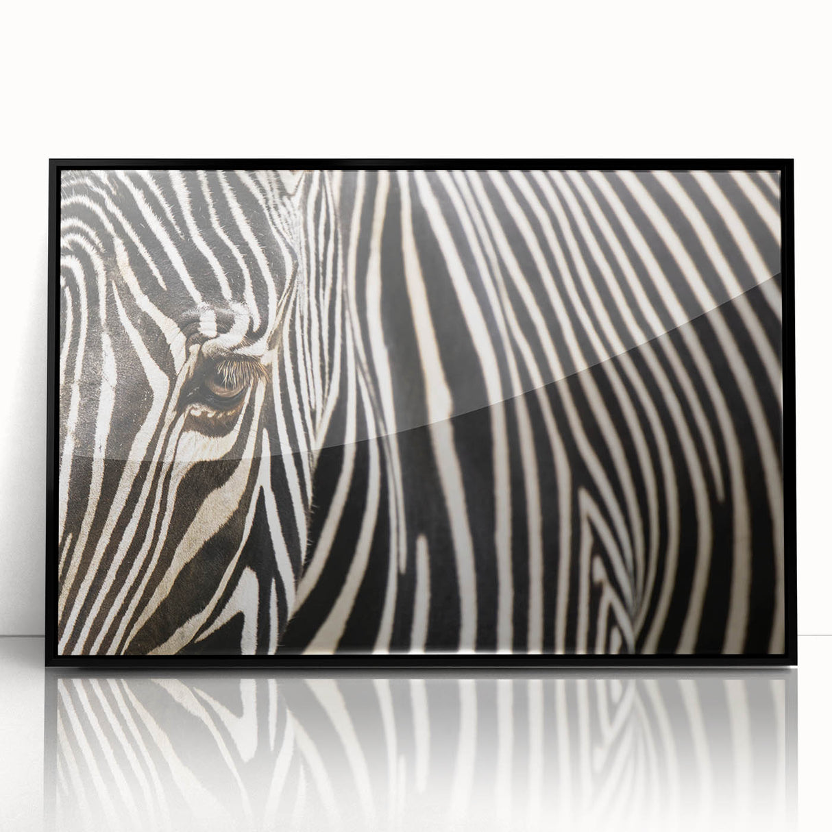 Large abstract wall art of birds in flight, using muted earth tones on a framed acrylic.