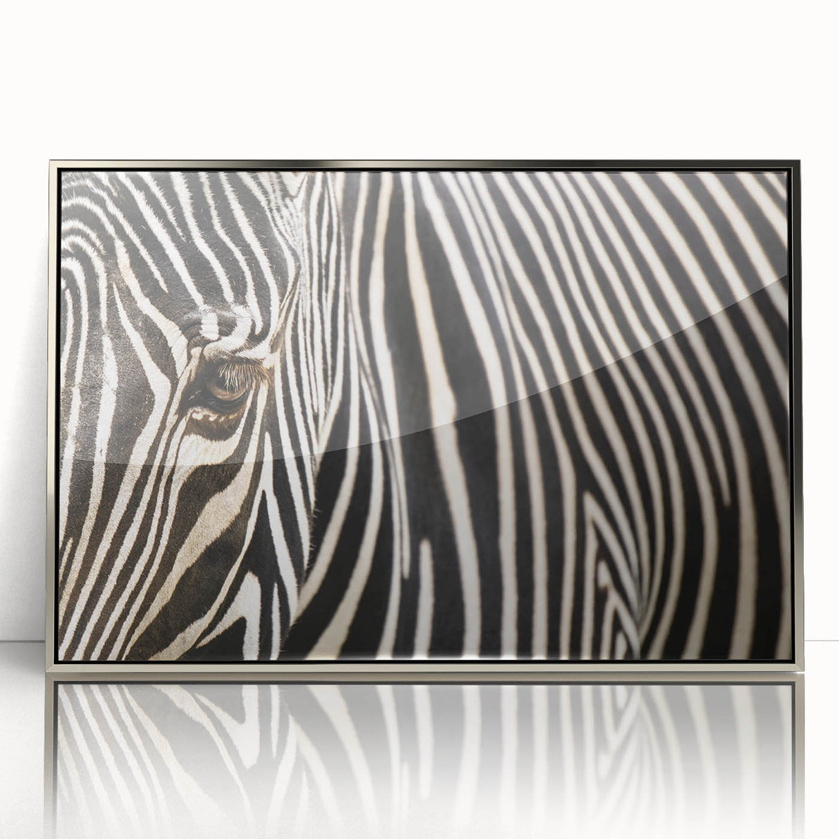 Mid-century modernist art depicting a bird in flight, framed acrylic with silver tones, ideal for nursery wall art.