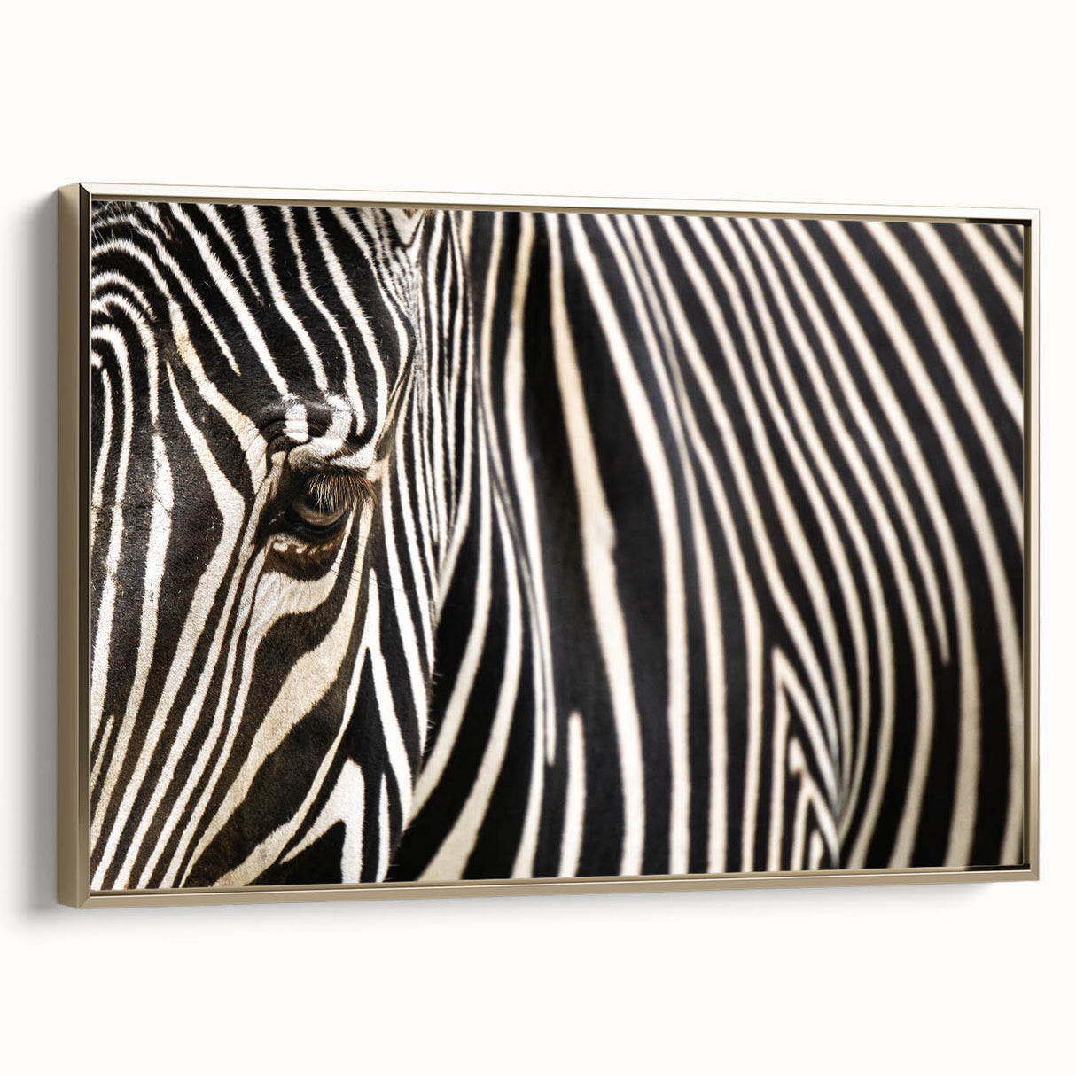 Framed canvas featuring a vintage-style landscape with birds, in muted gold and black tones, ideal for bedroom wall art.