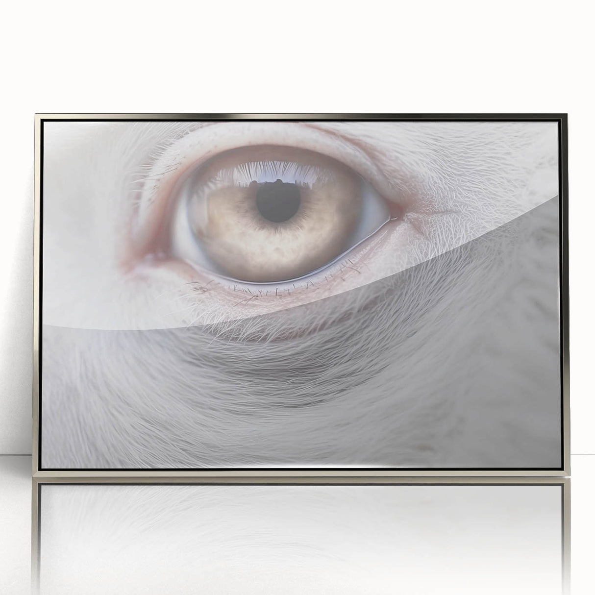 Mid-century modernist art of a bird in muted earth tones on a framed acrylic, suitable for nursery wall decor.