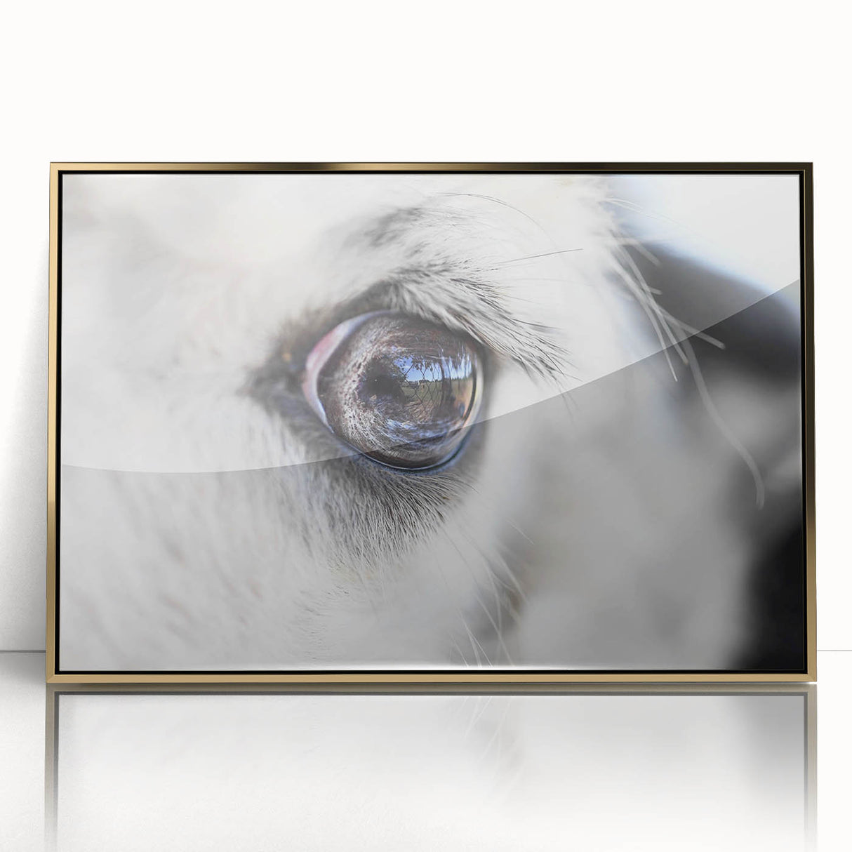 Framed acrylic print of a bird in flight, depicted in mid-century modernist style with muted earth tones.