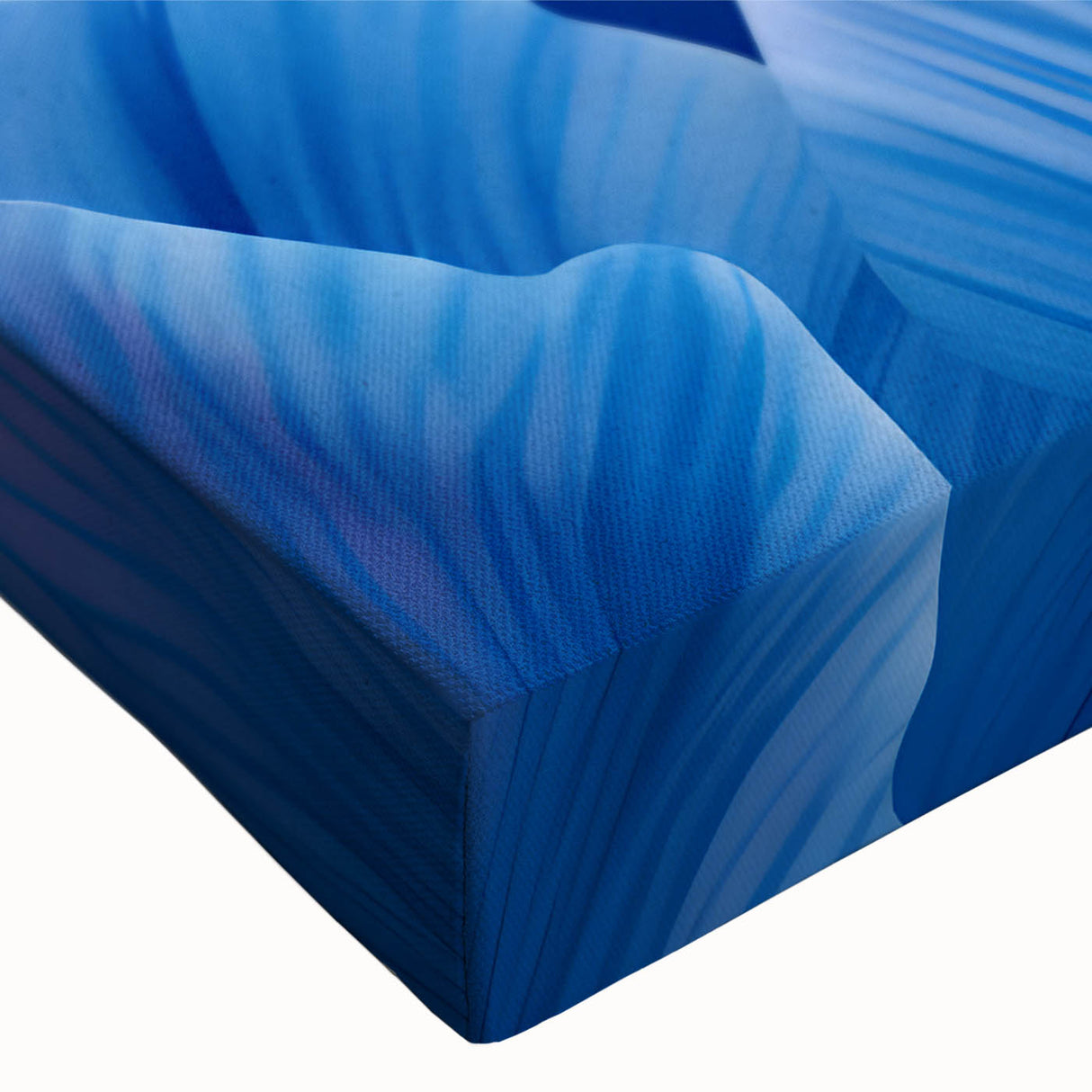 Black and white close-up of a floral design on large stretched canvas, ideal for bedroom wall art.