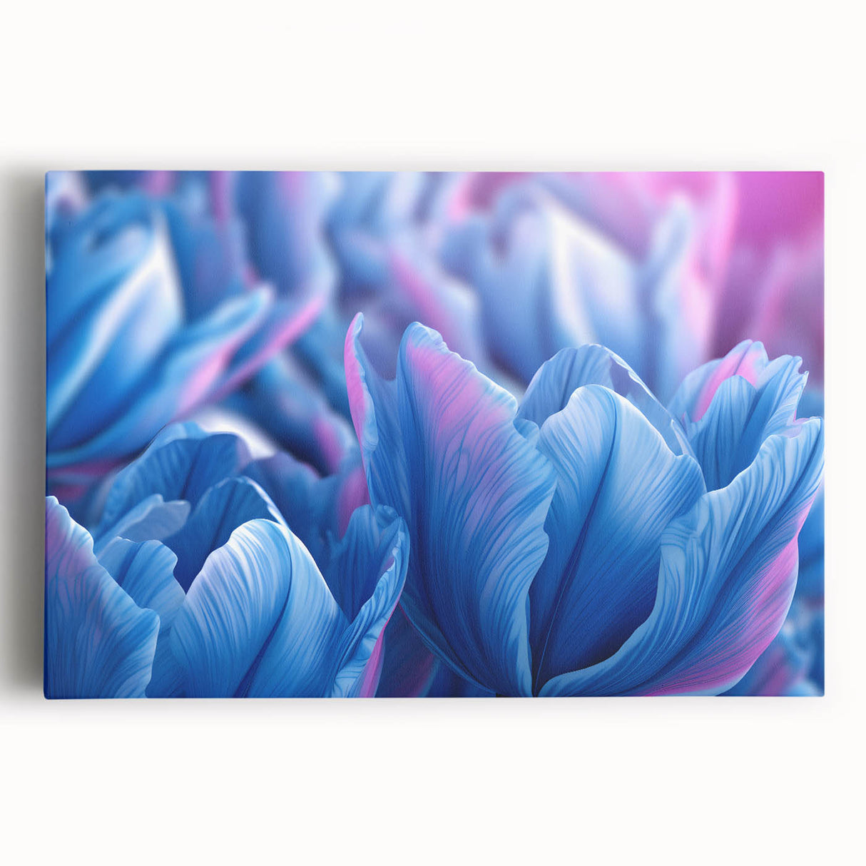 Black and white close-up floral photo on stretched canvas, suitable for kitchen wall art.