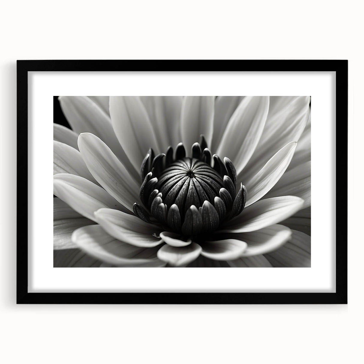 Extra large, textured abstract art print featuring vibrant, colorful florals on a black framed canvas.