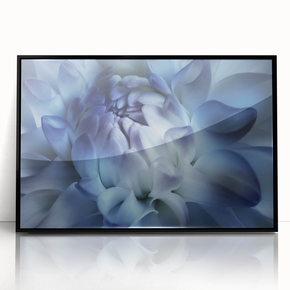 Large abstract wall art featuring vibrant floral designs on a black acrylic frame, ideal for modern living room decor.