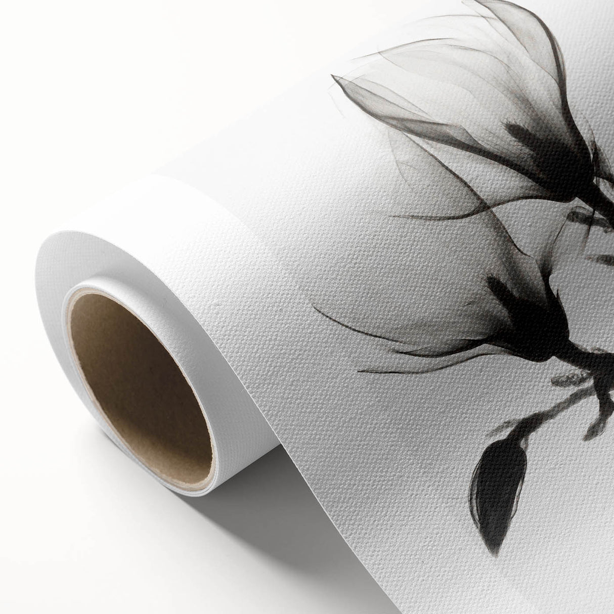 Art deco poster of vibrant florals on rolled canvas, ideal for nursery wall art or dining room decor.