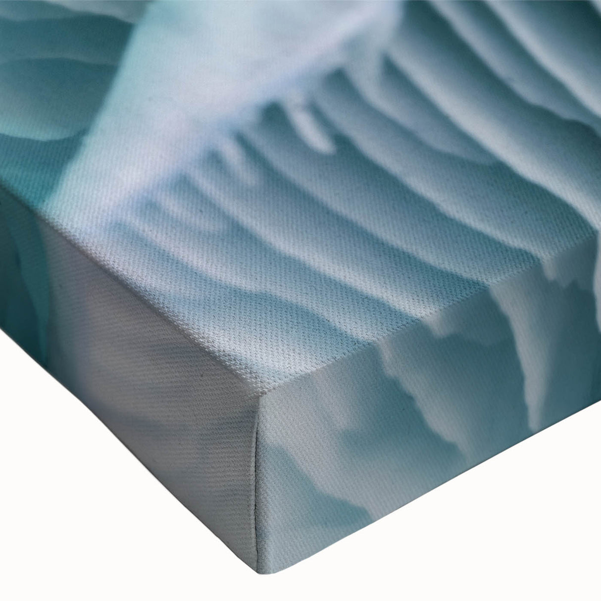 Black and white landscape painting on stretched canvas, depicting a detailed floral design, suitable for bedroom wall art.