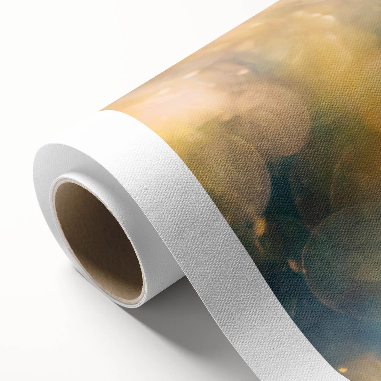 Art deco poster featuring a close-up of frost patterns in muted gray tones on rolled canvas, ideal for nursery wall art.