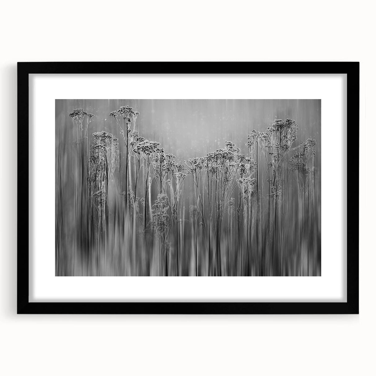 Extra large abstract art print featuring textured, colorful patterns on a black framed canvas, ideal for living room decor.