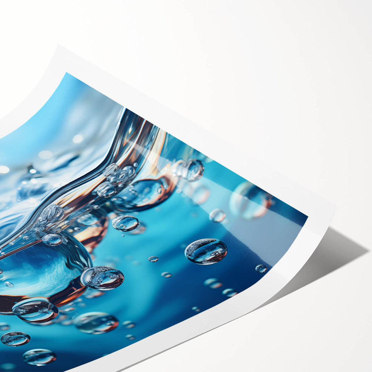 Extra large rolled print featuring line art flowers in black and white, ideal for large living room wall art.