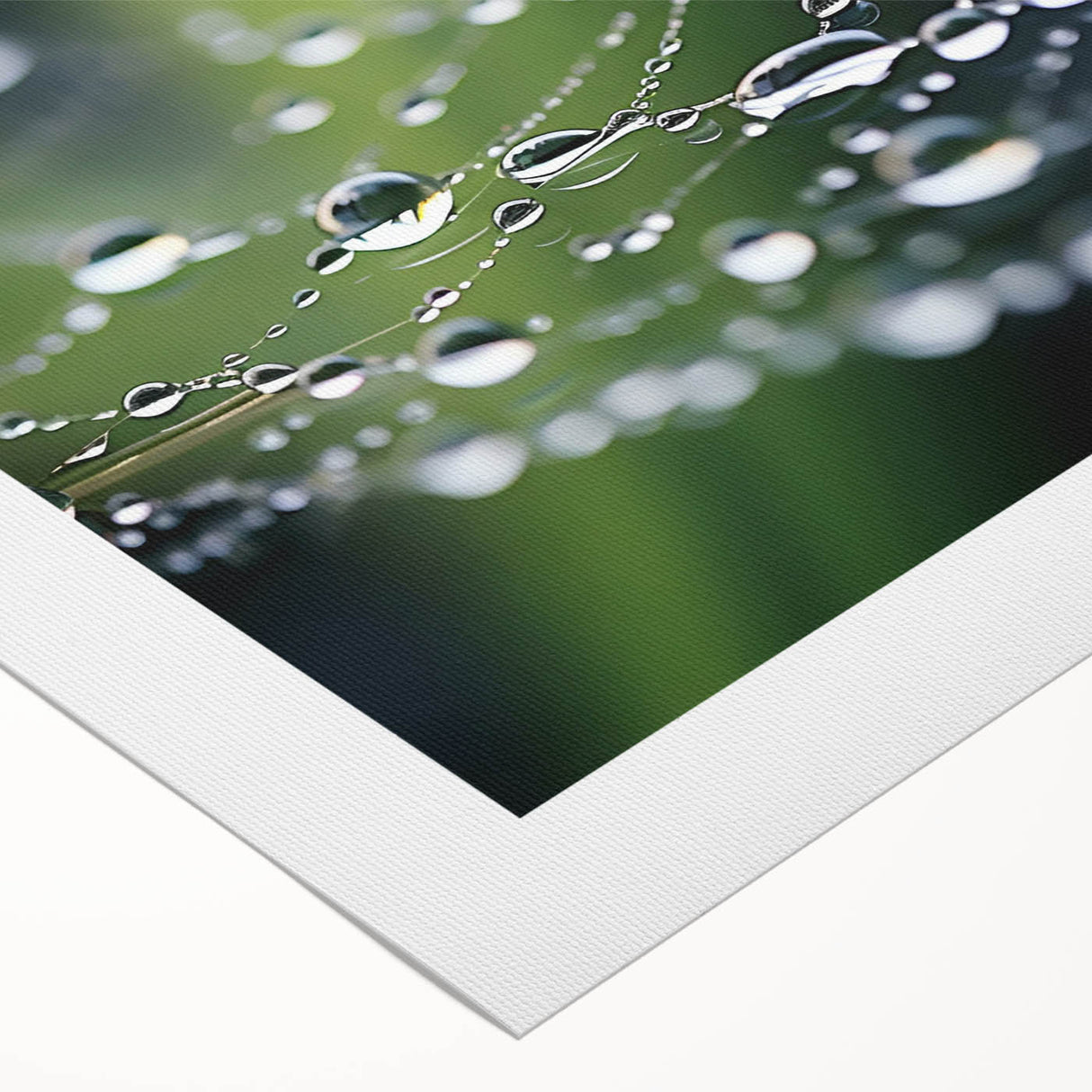 Art deco poster featuring close-up water design in muted blue shades on rolled canvas, ideal for dining room wall art.