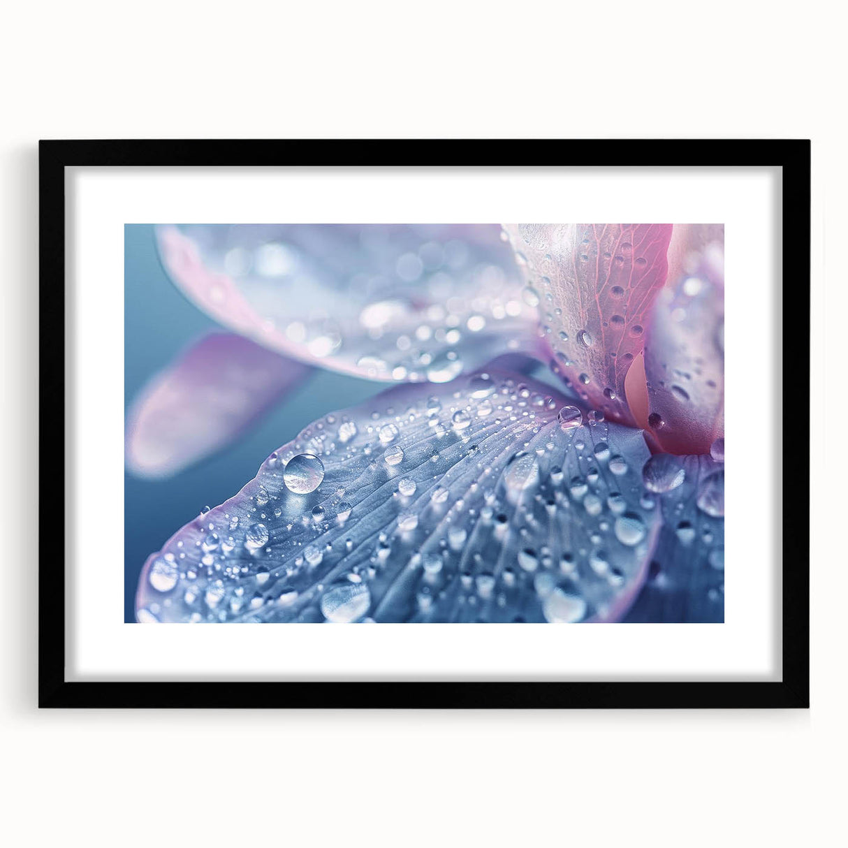 Extra large abstract art print featuring vibrant, colorful textures on a black framed canvas, ideal for living room decor.