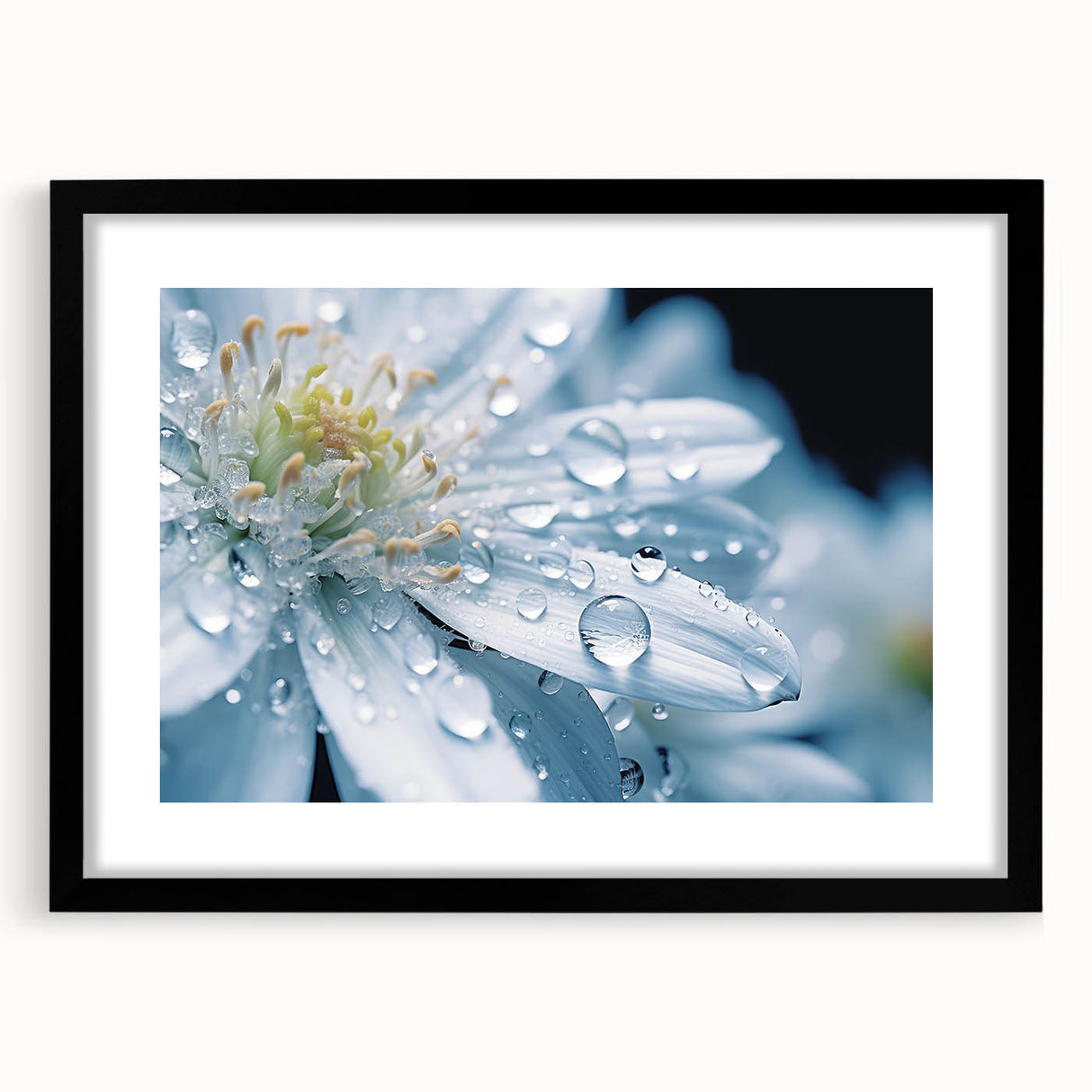 Extra large abstract art print featuring textured, colorful swirls on black framed canvas, ideal for living room decor.