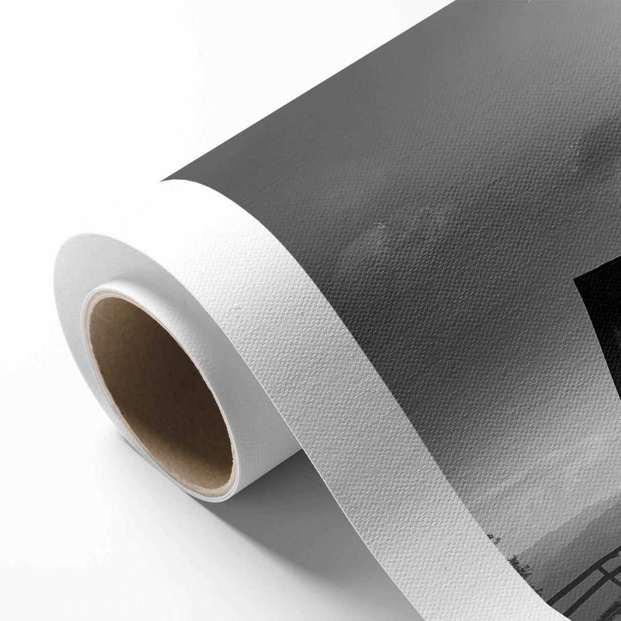 Art deco poster featuring a stylized church design in soft pastel colors on rolled canvas, ideal for nursery wall art.