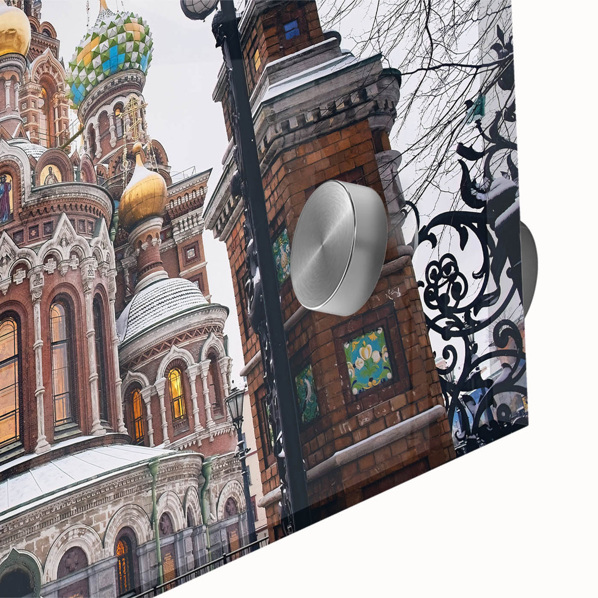 Large abstract wall art in mid-century modernist style, with vibrant colors on acrylic, ideal for dining room ambiance.