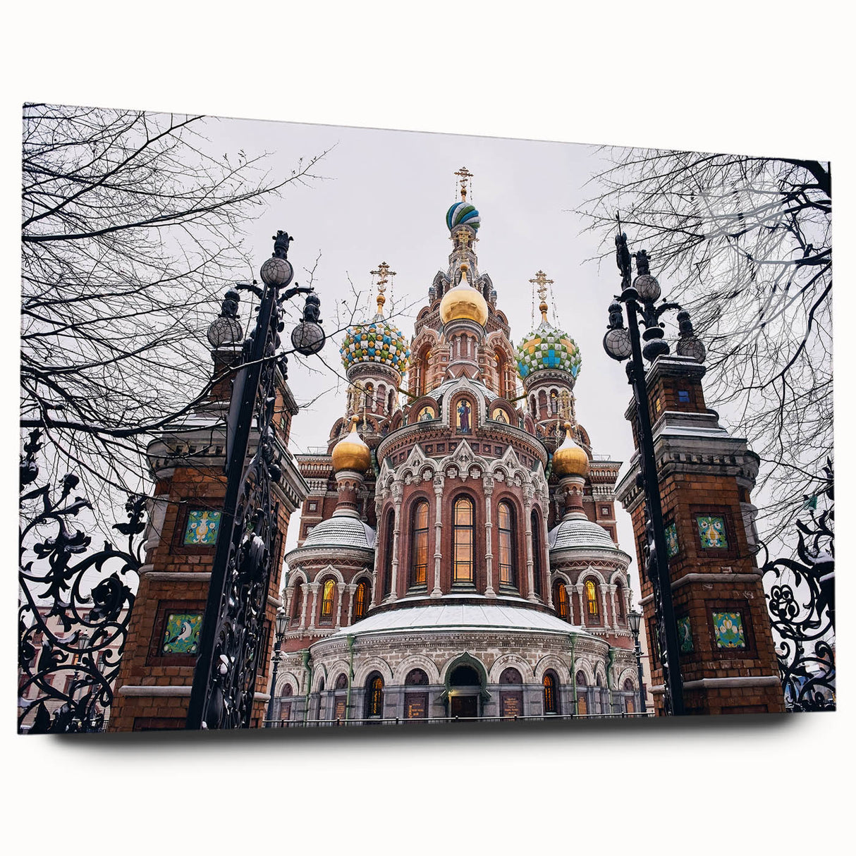 Large abstract wall art on acrylic featuring neutral and blue tones, ideal for bedroom or dining room decor.