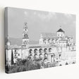 Large canvas print of a mosque design in soft earth tones, ideal for kitchen wall art.