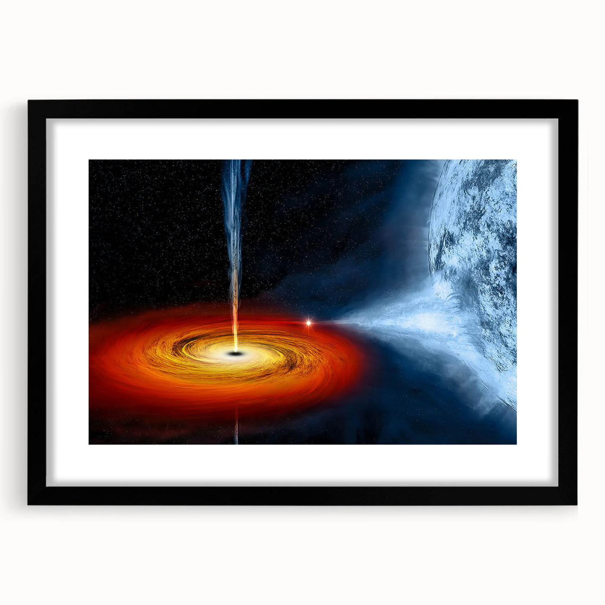 Celestial Black Hole Wall Art | Space-Themed Canvas Print | Cosmic Decor