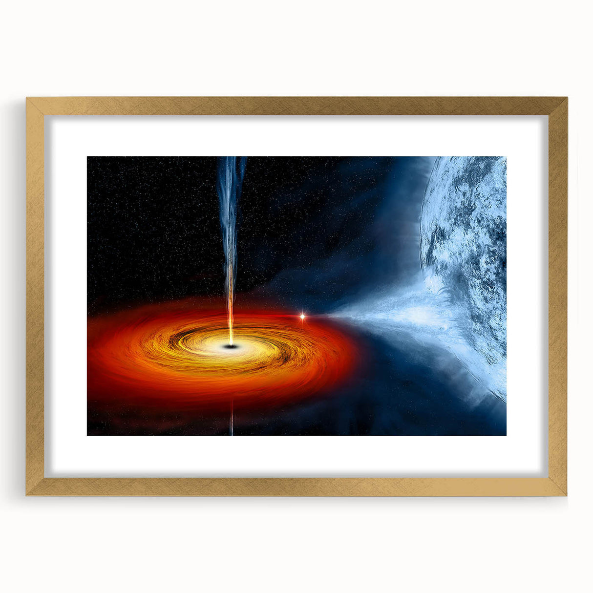 Celestial Black Hole Wall Art | Space-Themed Canvas Print | Cosmic Decor