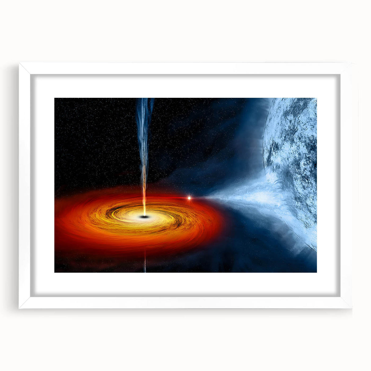 Celestial Black Hole Wall Art | Space-Themed Canvas Print | Cosmic Decor