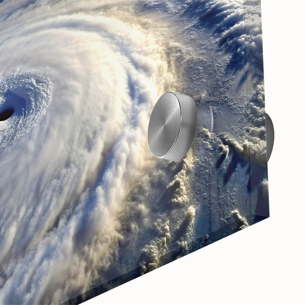 Hurricane Eye from Space - Earthy Phenomena Wall Art Print