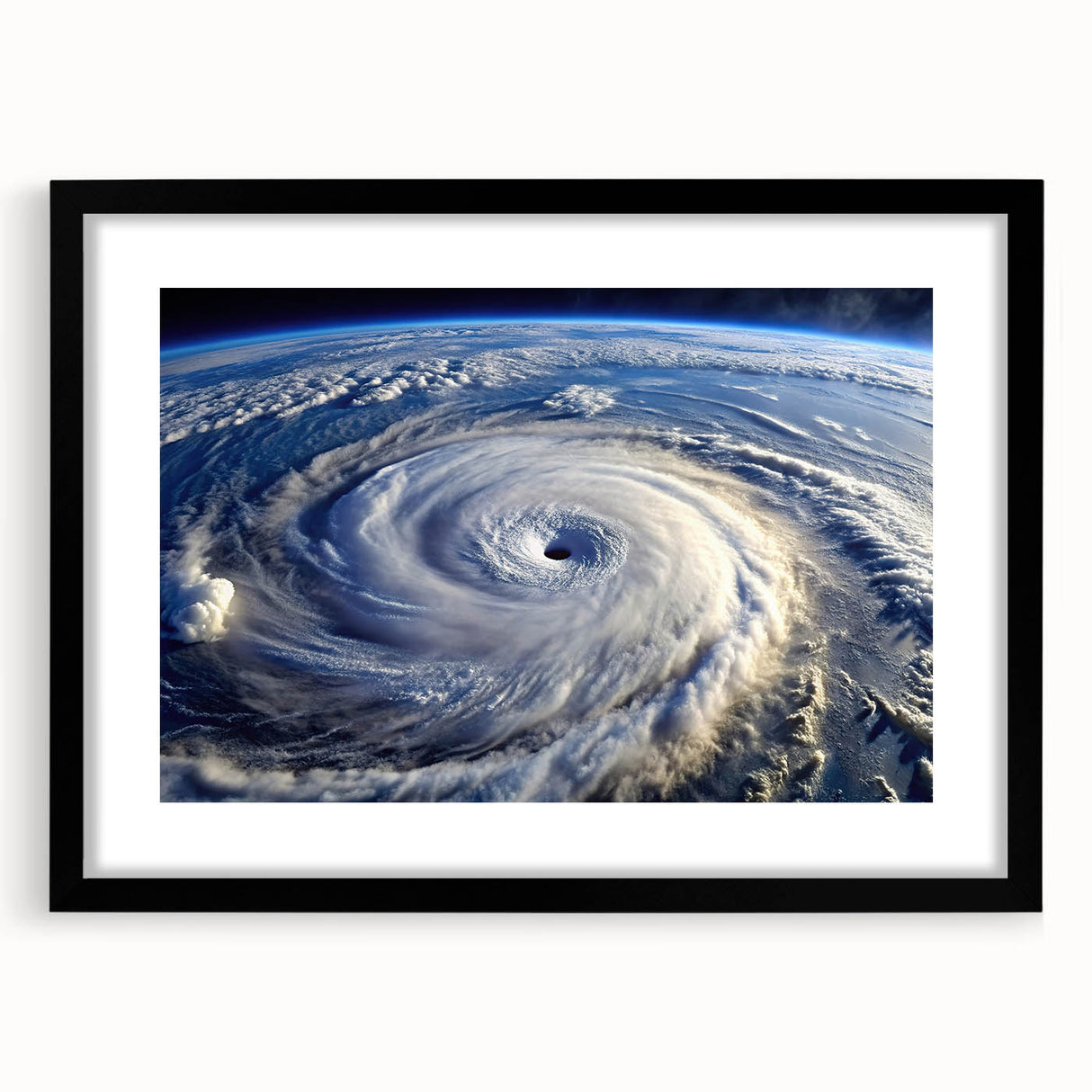 Hurricane Eye from Space - Earthy Phenomena Wall Art Print