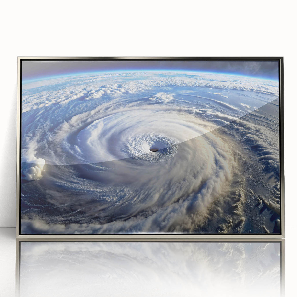 Hurricane Eye from Space - Earthy Phenomena Wall Art Print