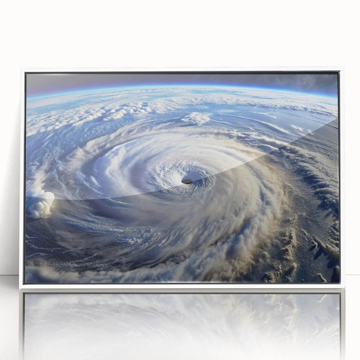 Hurricane Eye from Space - Earthy Phenomena Wall Art Print