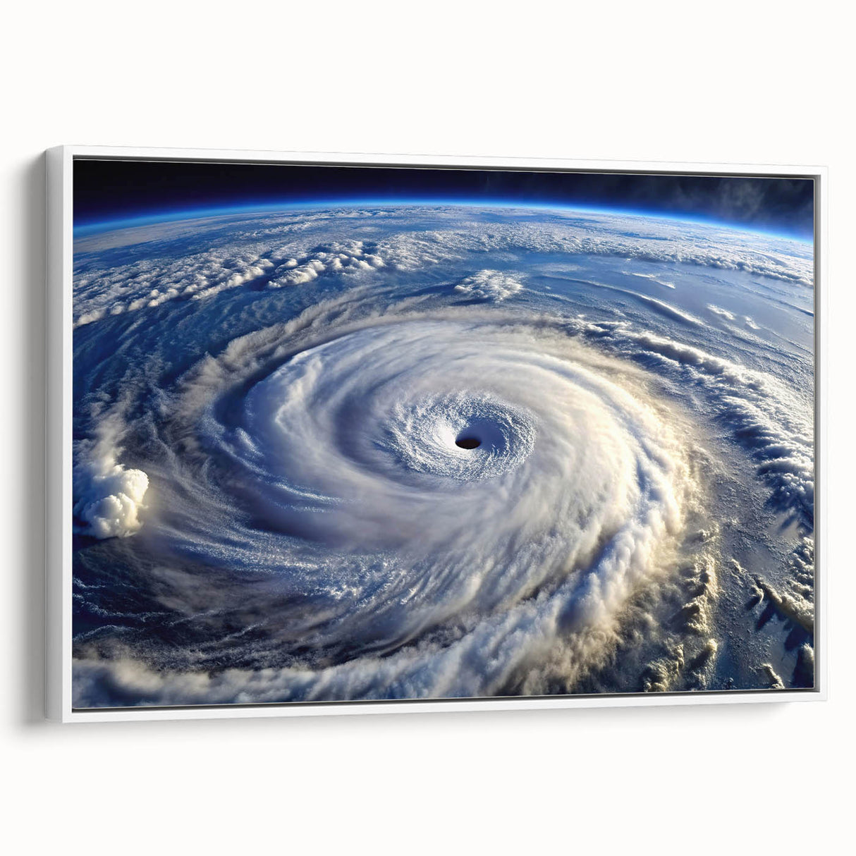 Hurricane Eye from Space - Earthy Phenomena Wall Art Print