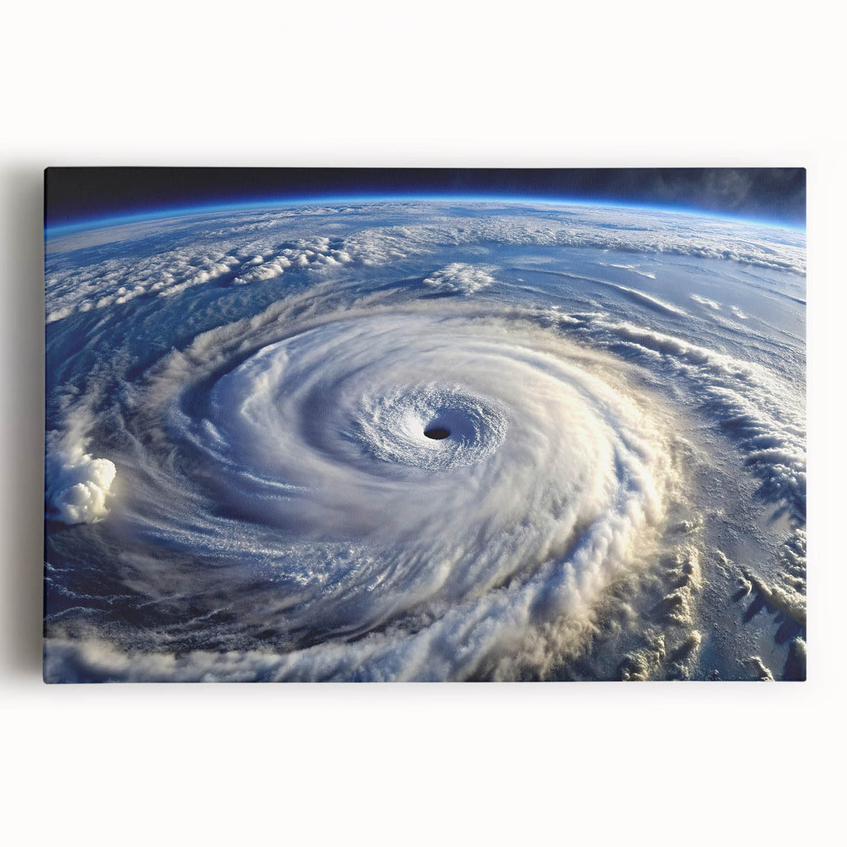 Hurricane Eye from Space - Earthy Phenomena Wall Art Print