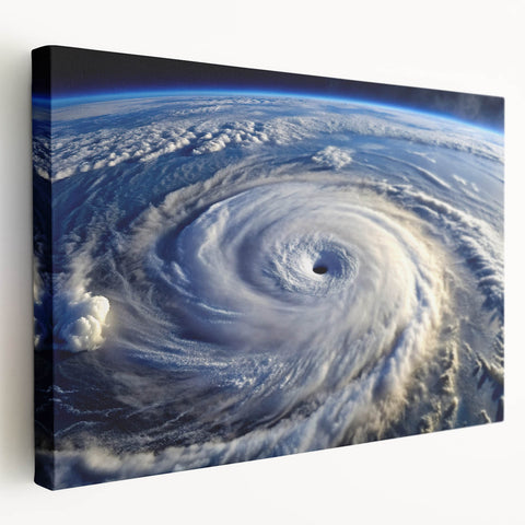 Hurricane Eye from Space - Earthy Phenomena Wall Art Print