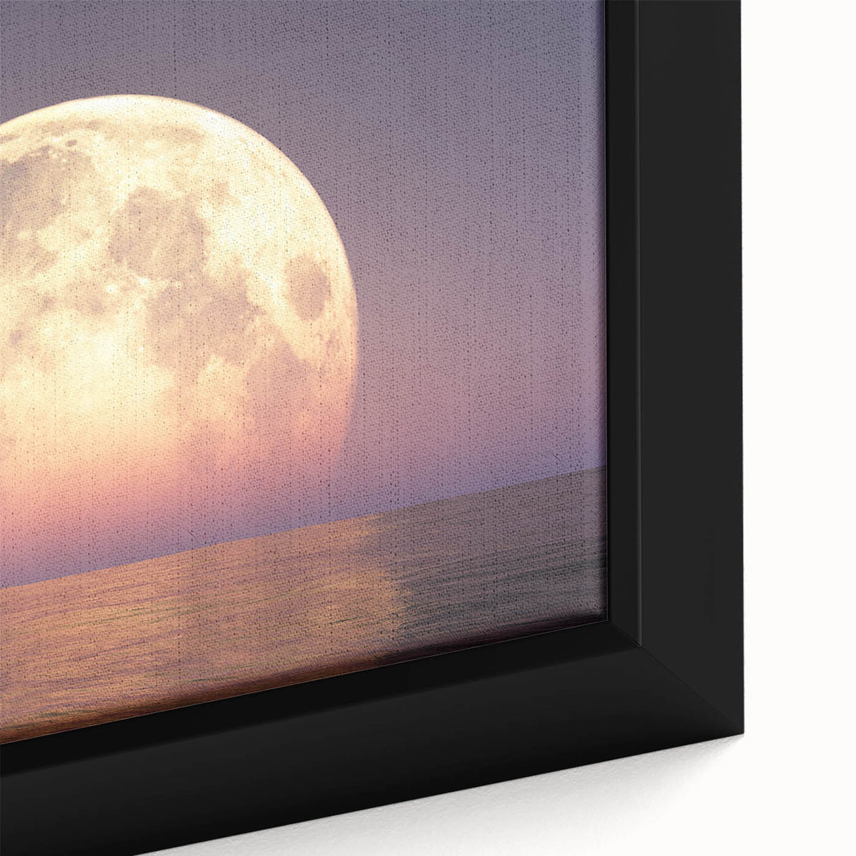 Mesmerizing Full Moon Over Ocean – Tranquil Celestial Wall Art Decor