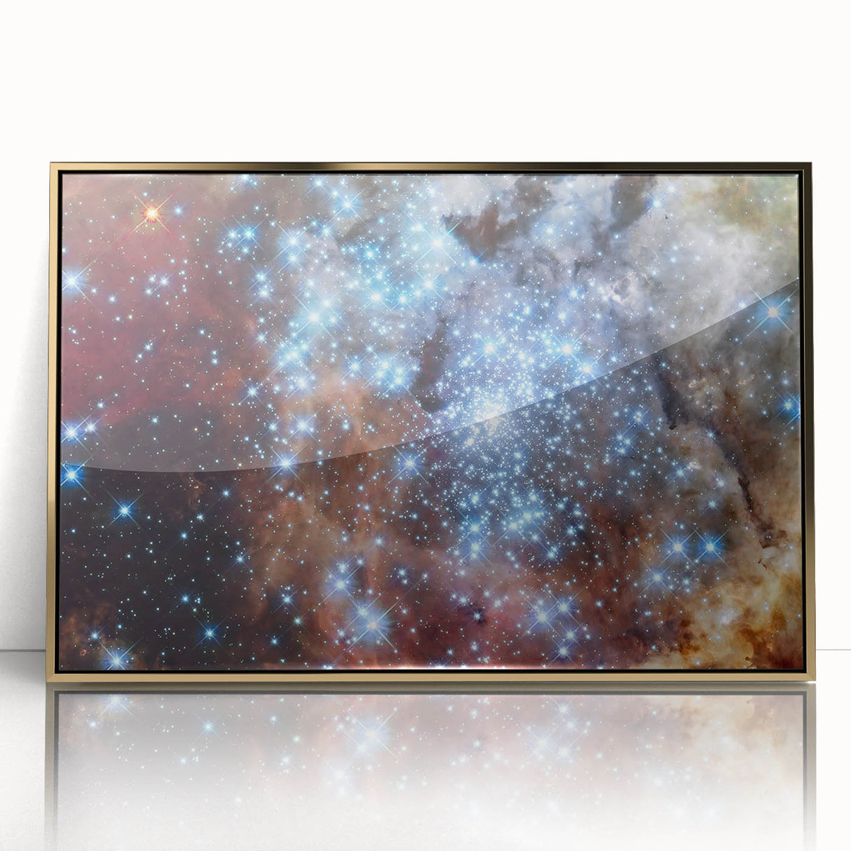 Brilliant Star Cluster Art - Cosmic Starry Night Wall Decor for Homes