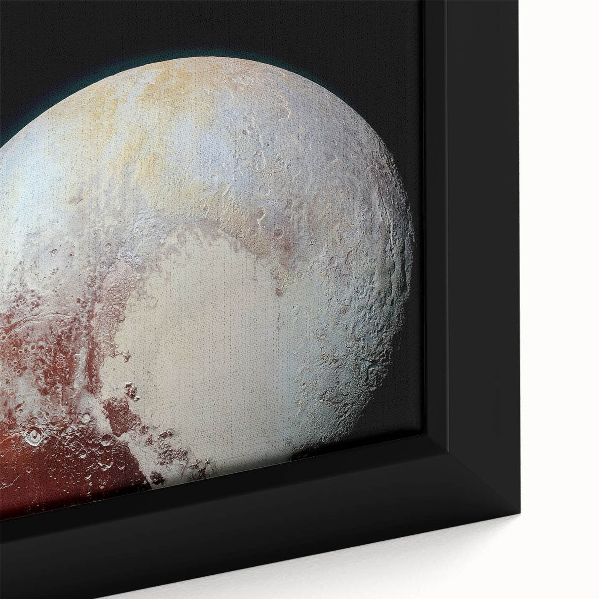 Pluto and Charon Art - Cosmic Planetary Wall Decor for Astronomy Lovers