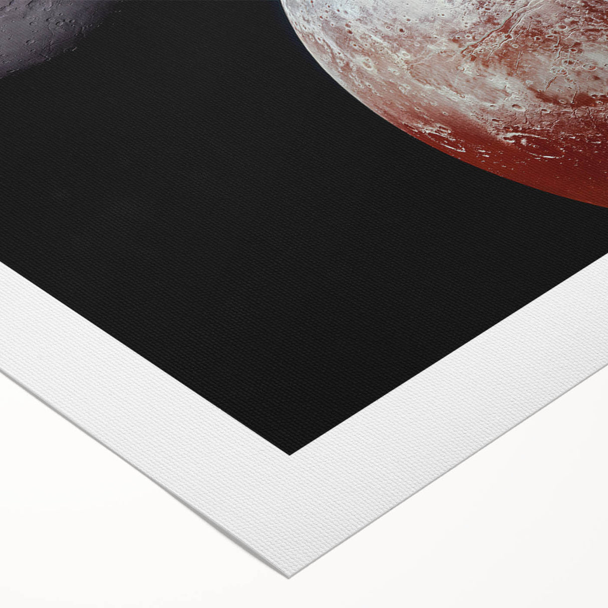 Pluto and Charon Art - Cosmic Planetary Wall Decor for Astronomy Lovers